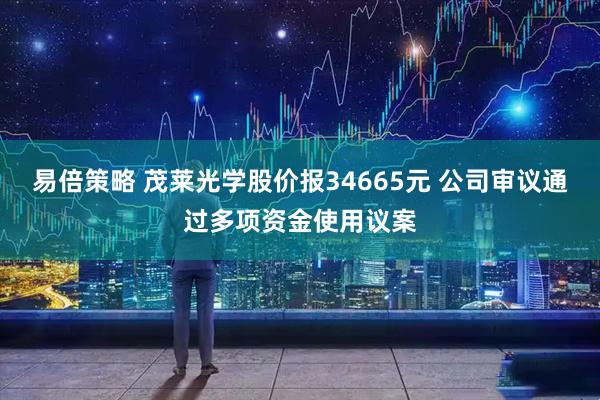 易倍策略 茂莱光学股价报34665元 公司审议通过多项资金使用议案